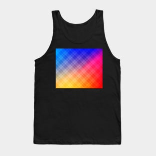 Cute colorful plaid pattern Tank Top